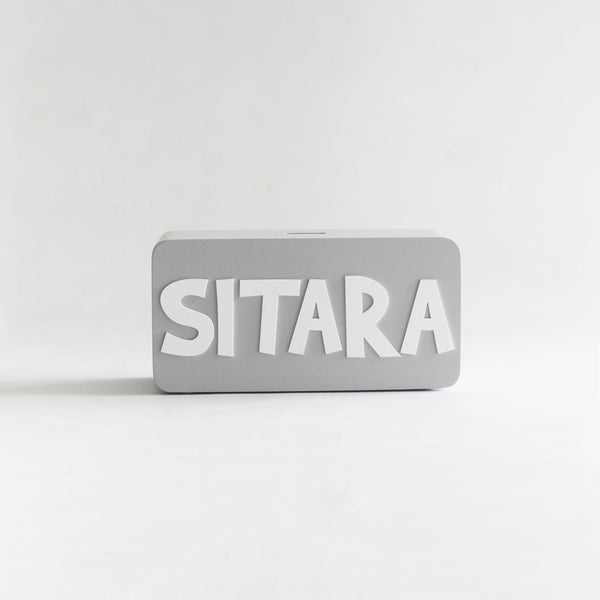 Rectangle Piggy Bank - Grey